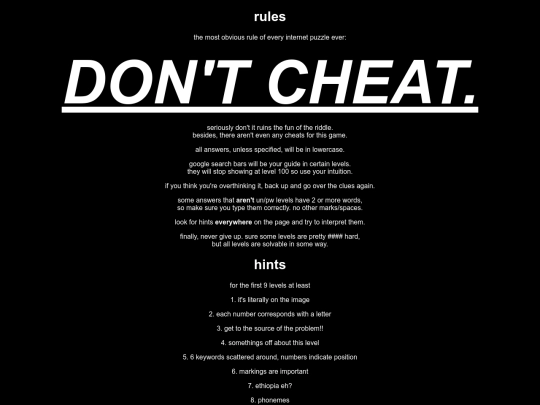 rulesandhints screenshot
