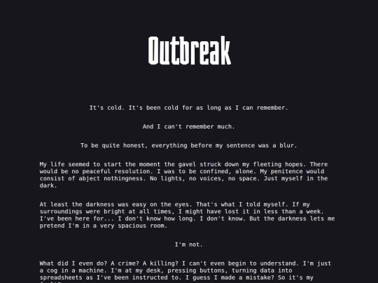 outbreak screenshot