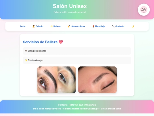 servicios-belleza screenshot