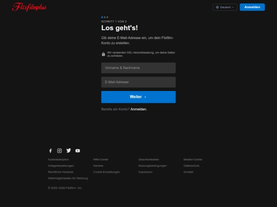 at-de/account/register screenshot