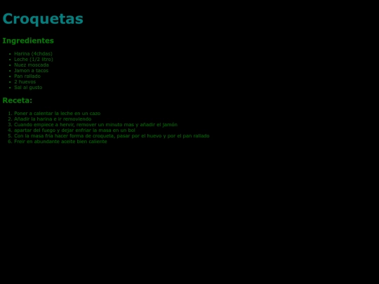 recetas1 screenshot