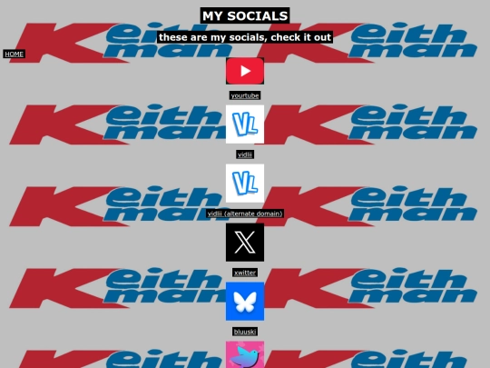 socials screenshot