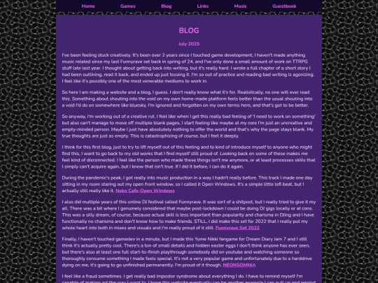 blog screenshot
