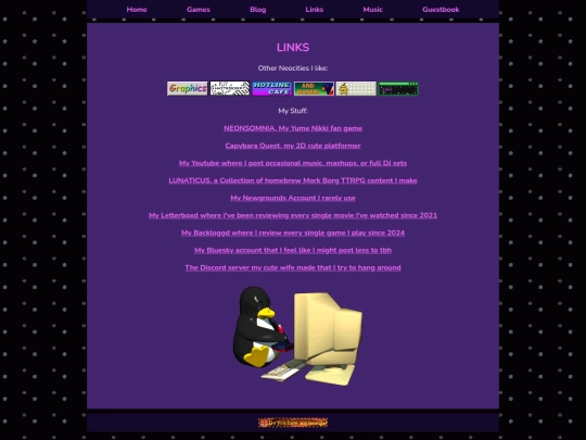 links screenshot