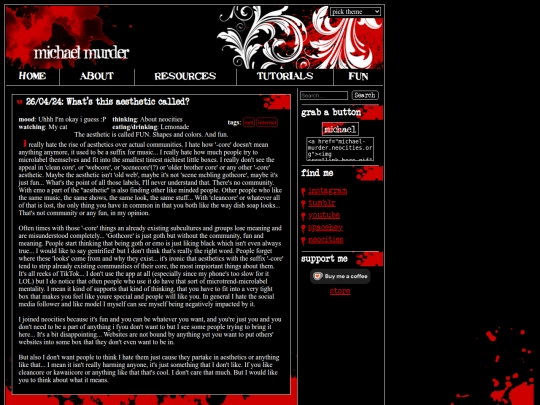 home/blog/aesthetic screenshot