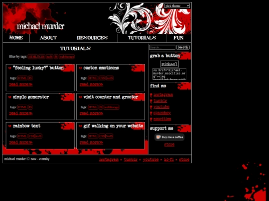 home/tutorials screenshot