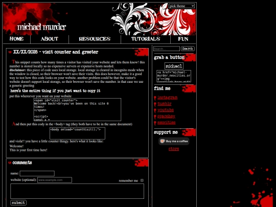 home/tutorials/visit_counter screenshot