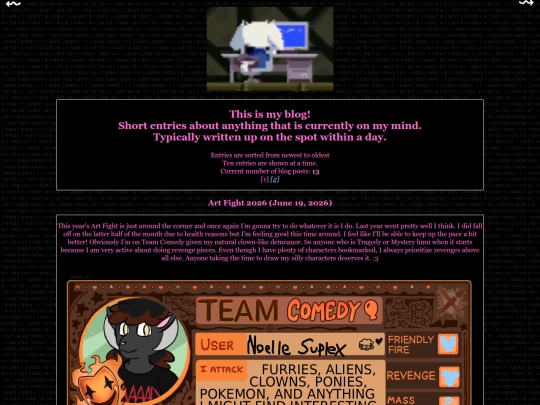 blog screenshot