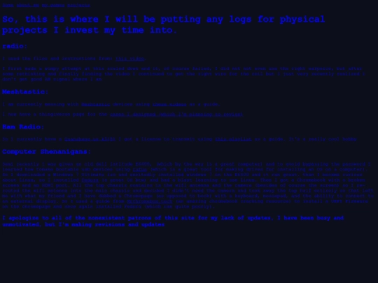 projects screenshot