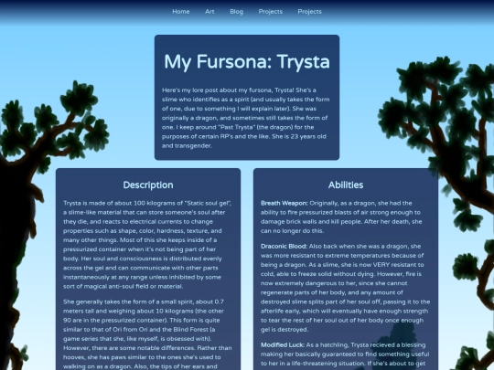 blog/trysta screenshot