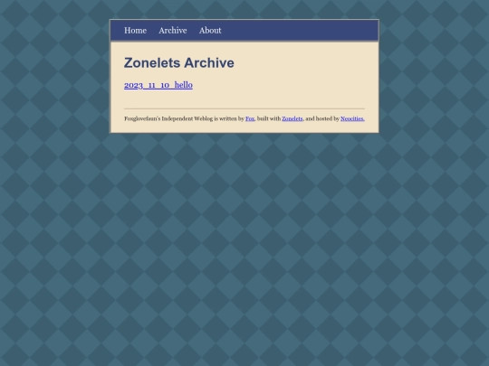 archive screenshot