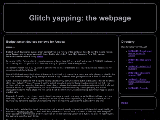 blog screenshot
