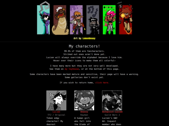 characters screenshot