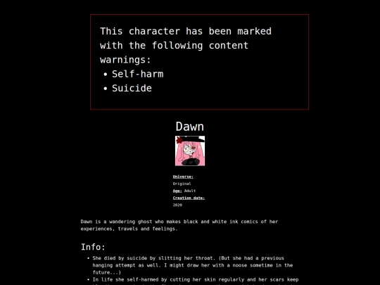 characters/dawn screenshot