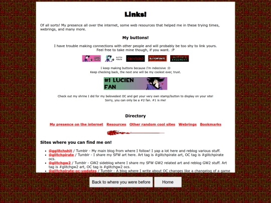 links screenshot