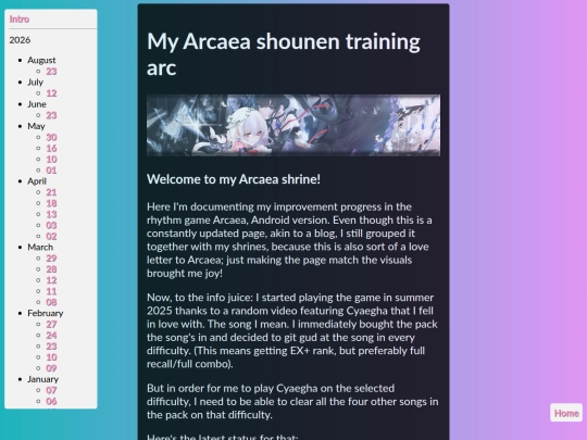 shrines/arcaea screenshot