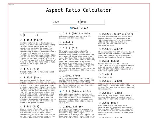 ratio screenshot