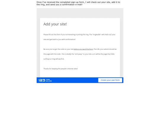 signup screenshot