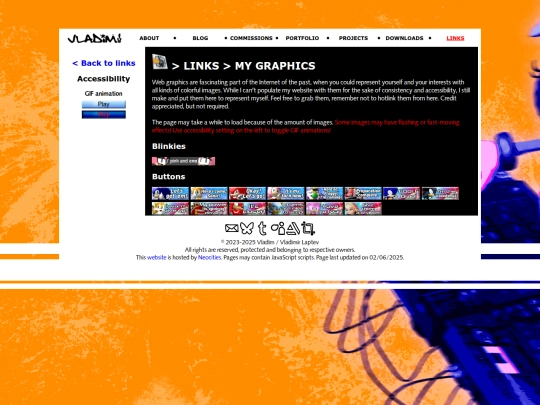 links/mygraphics screenshot