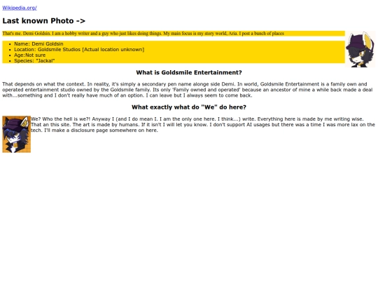 TestingPage screenshot