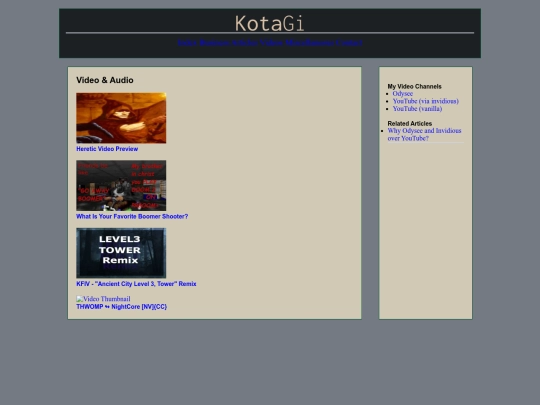 videos screenshot
