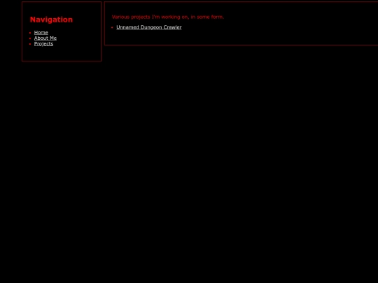 Projects screenshot