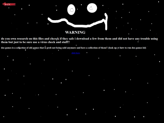 warning screenshot