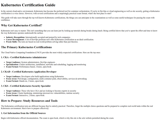Kubernetes-Certification-Guide screenshot