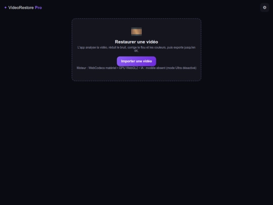 VideoRestorePro screenshot