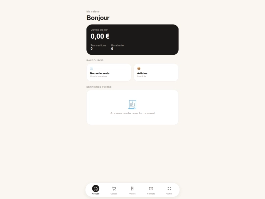 caisse screenshot