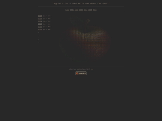 applesfirst screenshot