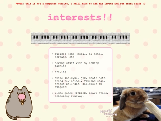 interests screenshot