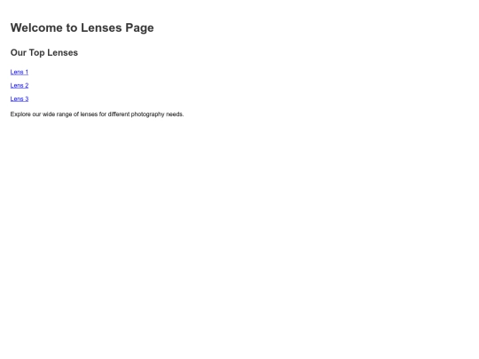 lenses screenshot