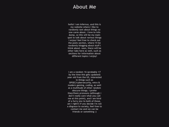 about-me screenshot