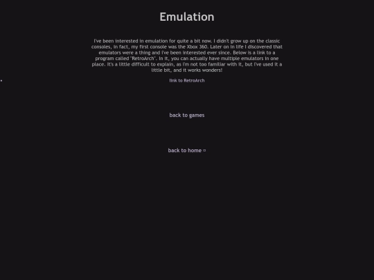 emulation screenshot