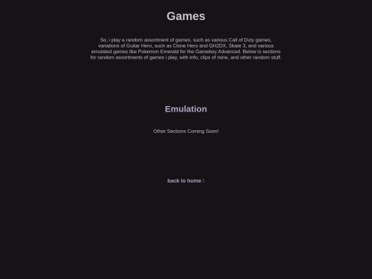 games screenshot