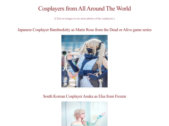 examplescosplay screenshot