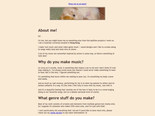 aboutme screenshot