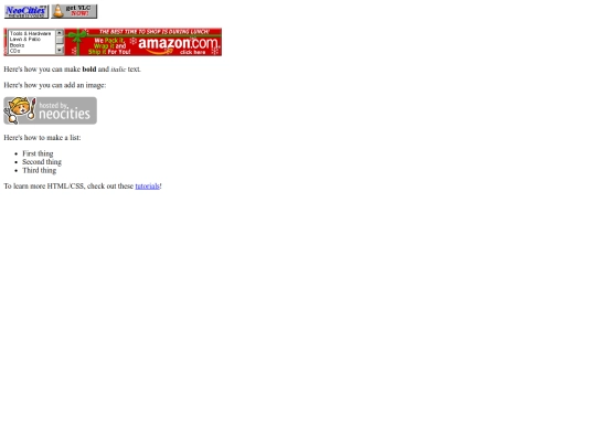 index screenshot