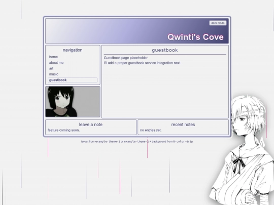 guestbook screenshot