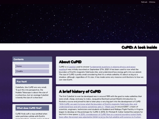 CuPID/home screenshot