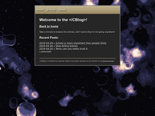 blog screenshot