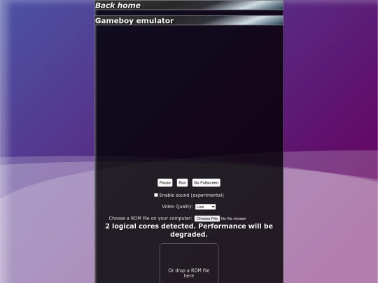 gameboy/Gameboy emulator screenshot