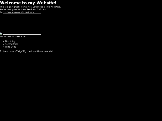 test screenshot