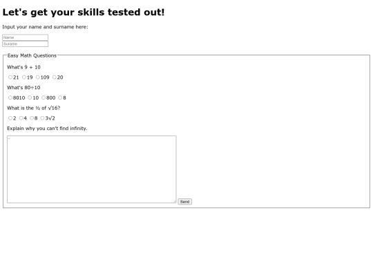 forms screenshot
