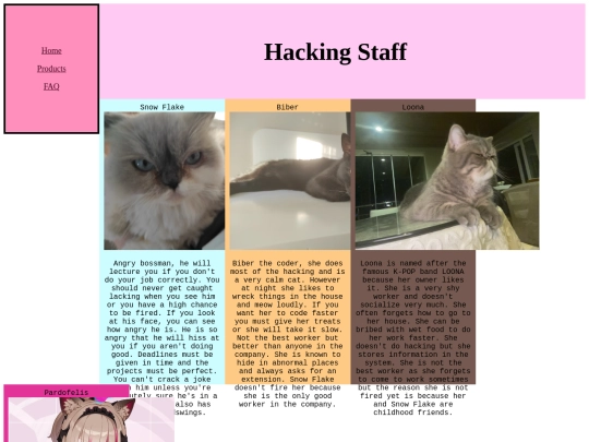 staffpage screenshot