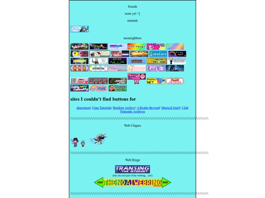 links screenshot