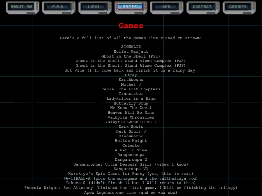 games screenshot
