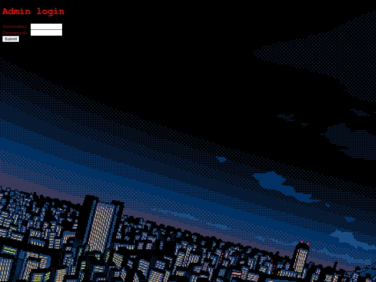 login screenshot