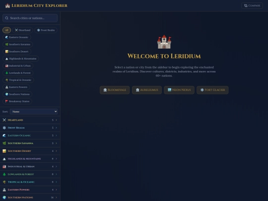 Cities screenshot